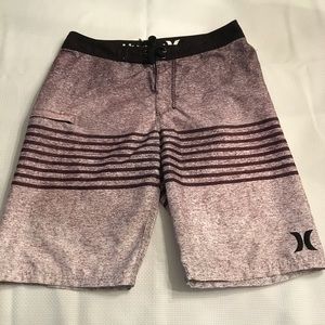 Men’s grey and black swim trunks size 29